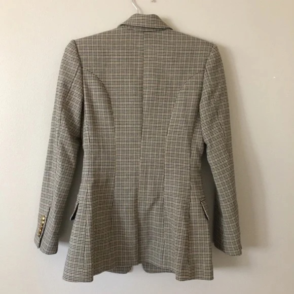 A.L.C. Sedgwick Houndstooth Blazer Grey Multi 0 - Picture 4 of 8